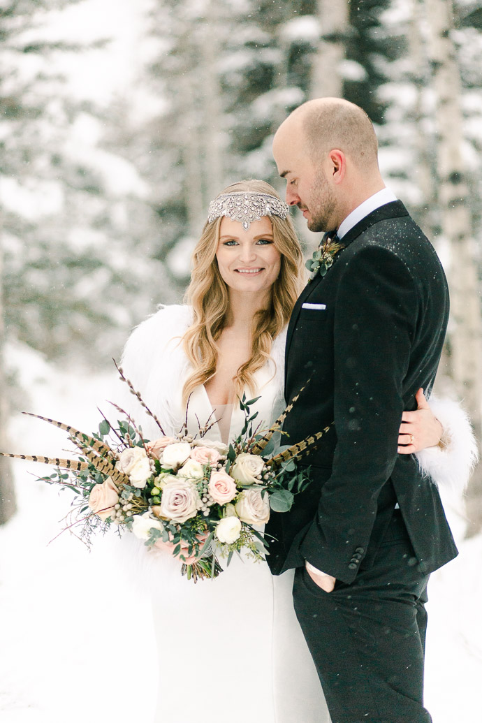 Winter Wedding at Camp Chief Hector • Stephanie Couture Photography
