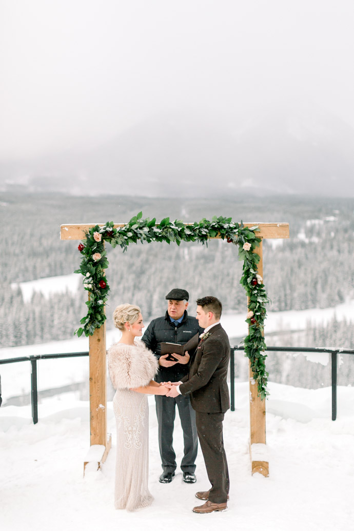 Winter Elopement at Kananaskis Lodge • Stephanie Couture Photography